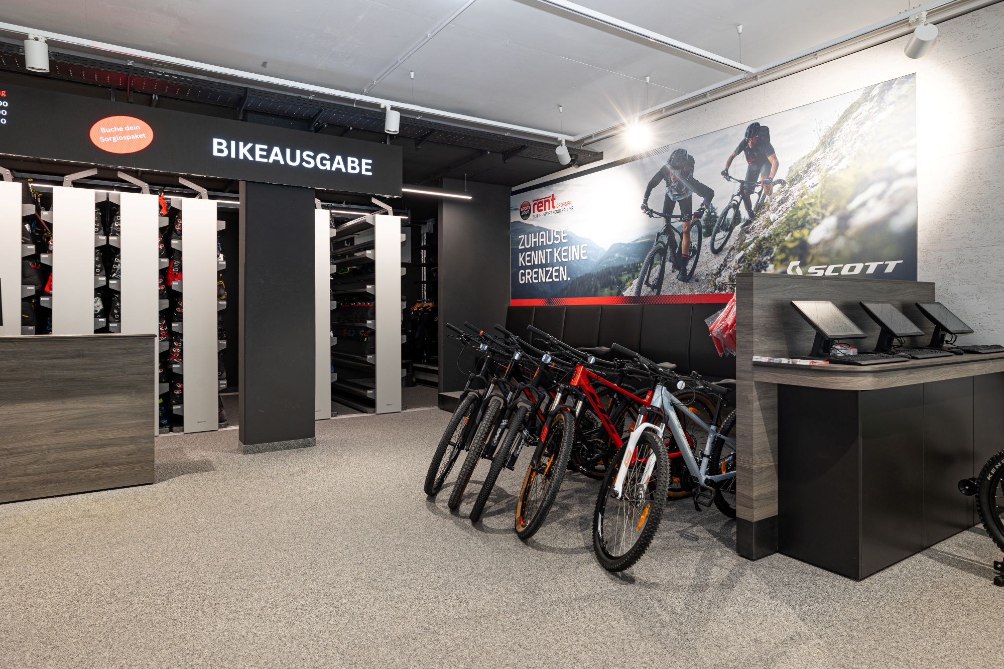 Bikeausrüstung bei Schuh-Sport Kendlbacher im Großarltal 